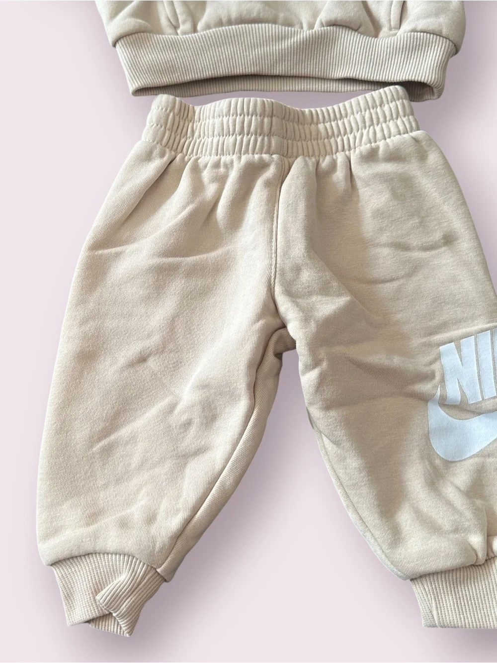 Nike Toddler Beige Hoodie & Sweatpants Set Size 12 Months